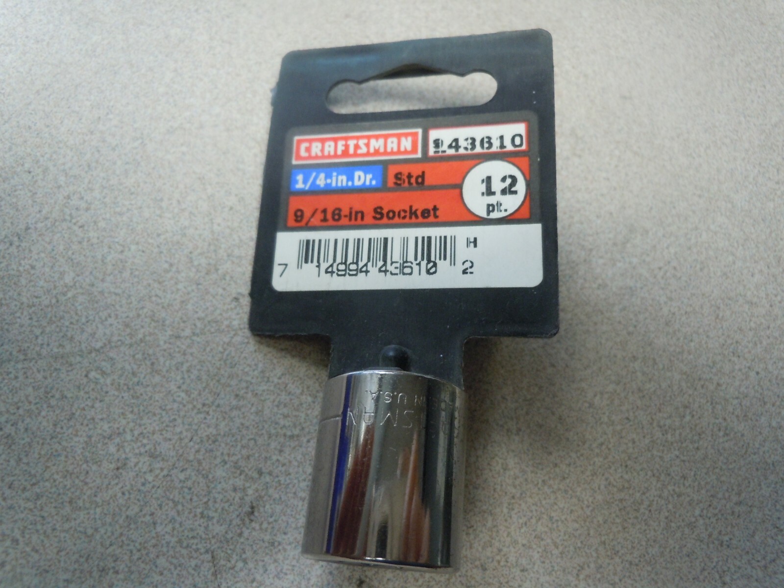 Craftsman Sockets 1/4″ Drive Shallow or Deep Metric or Inch Choose Size