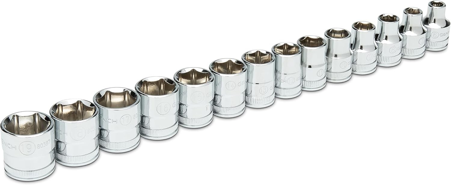 Comprehensive 14-Piece 3/8-Inch Drive Metric Socket Set – Chrome Vanadium Steel
