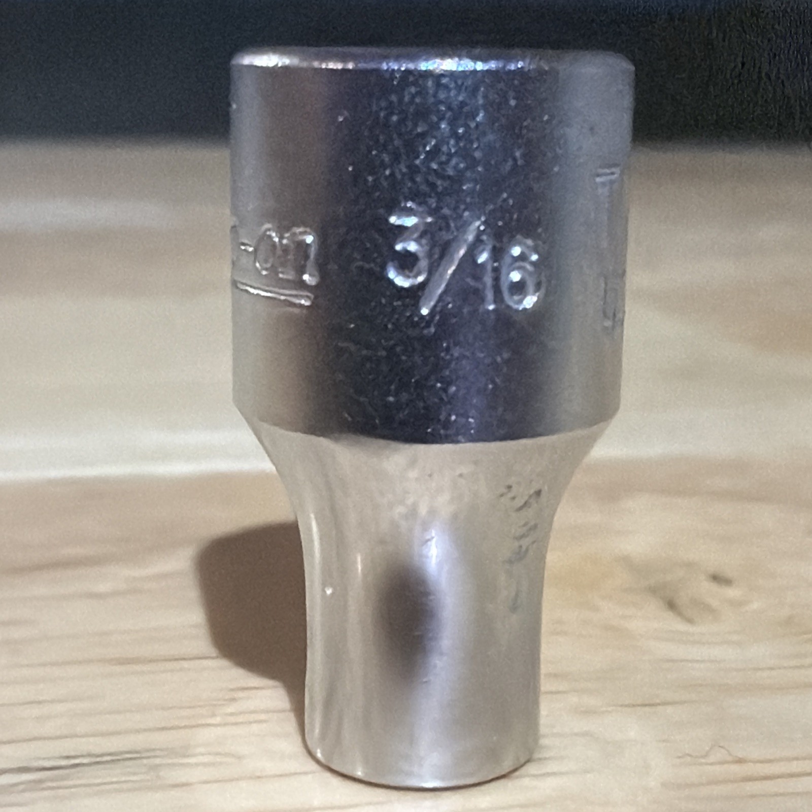 Snap On Tools 3/16″ Shallow Socket 1/4″ Drive 6 Point TM6 Vtg Made in USA