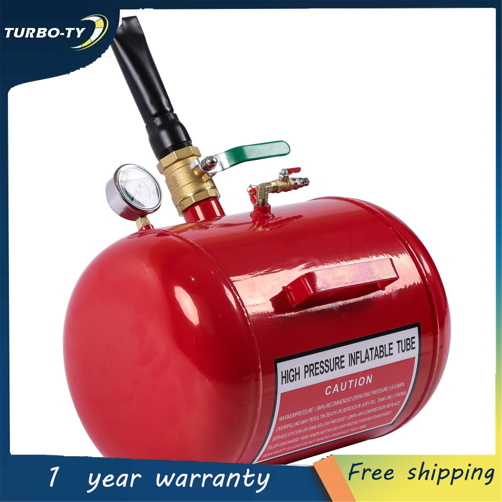 Heavy Duty Air Tire Bead Seater Blaster Seating Tool 145 psi 7.5 Gallon
