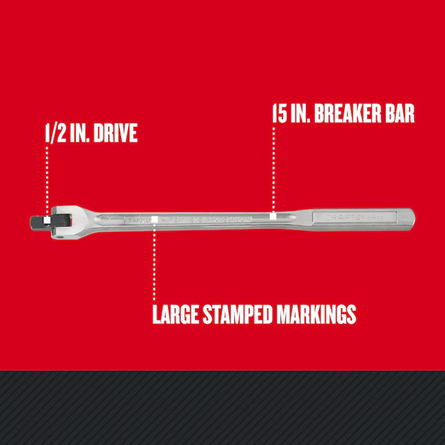 CRAFTSMAN 1/2-in Drive 15.0-in Breaker Bar (CMMT44201)