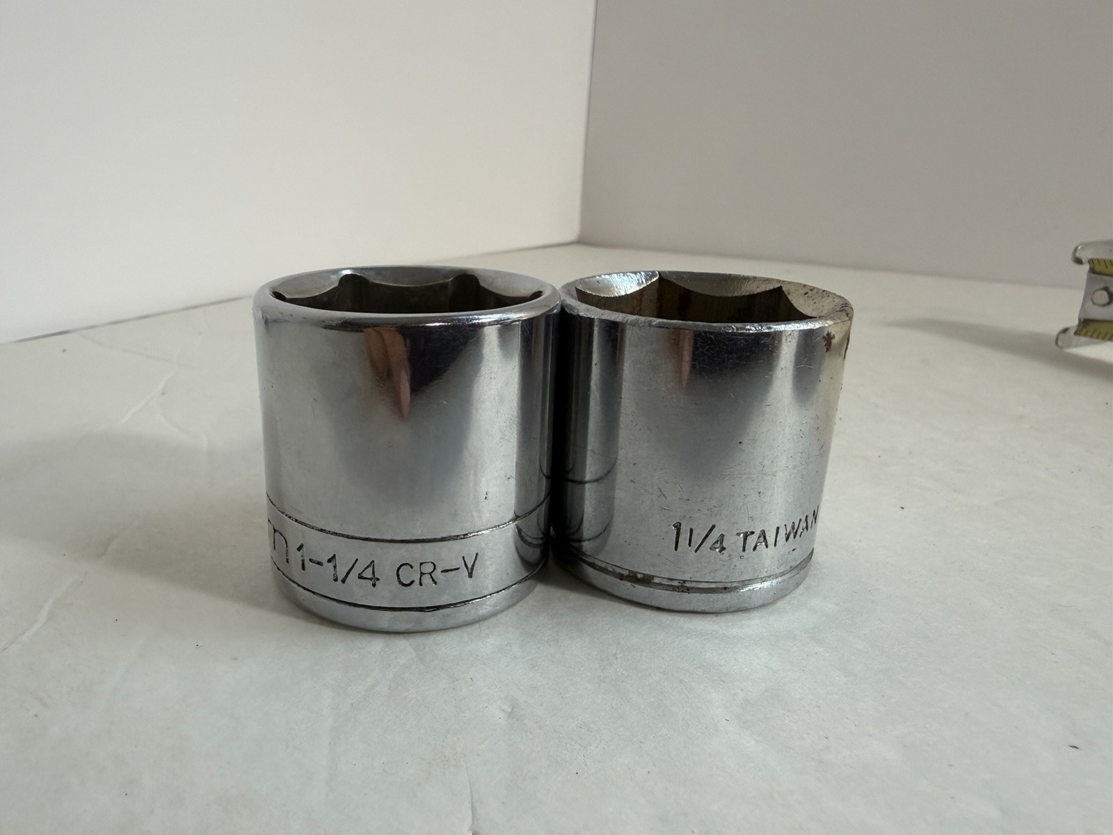 2pc 1-1/4” Drive Sockets CR-V Heavy Duty Large Socket Set