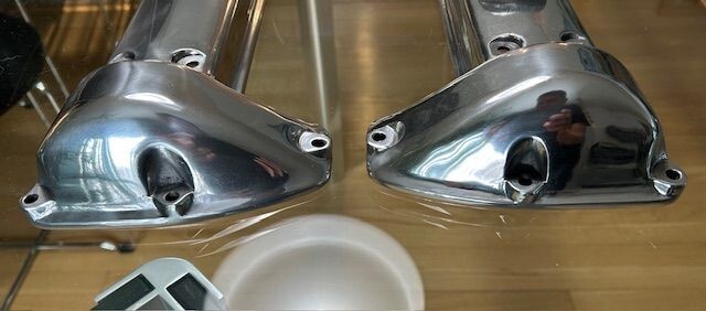 Jaguar XK120 C Type – Valve Covers with C Type Badges & Polished Oil Filler Cap