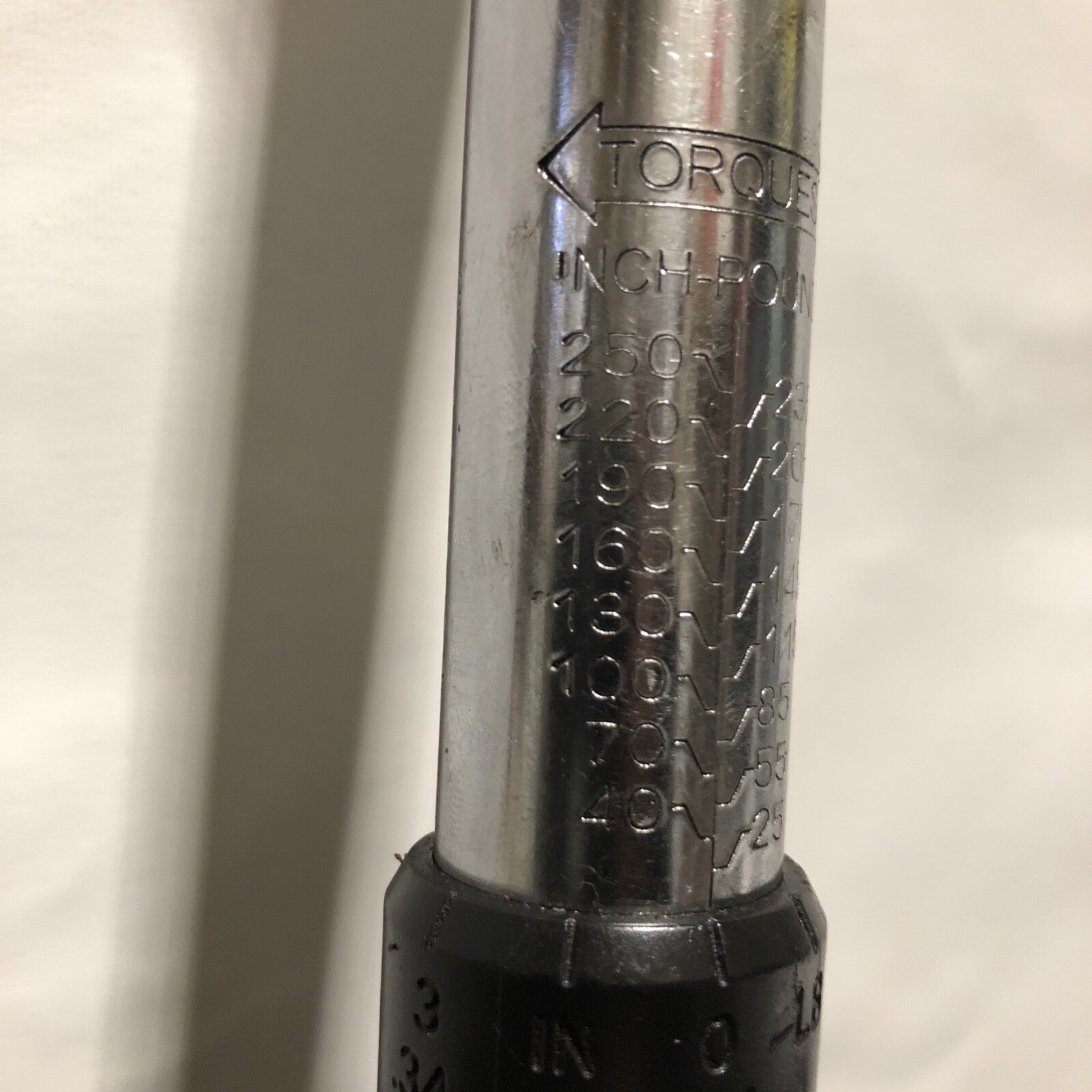 OEMTOOLS 3/8” Drive Click Style Torque Wrench Measures From 25-235 In/Lbs