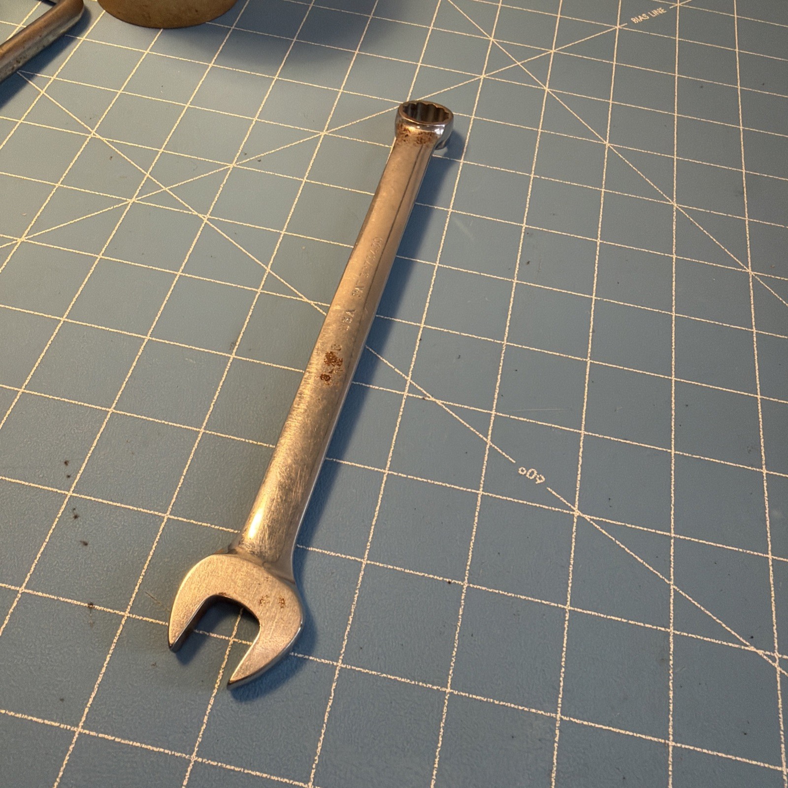 Snap On OEX-18 9/16” 12-Point Combination Wrench Made In USA. PAT 3273430