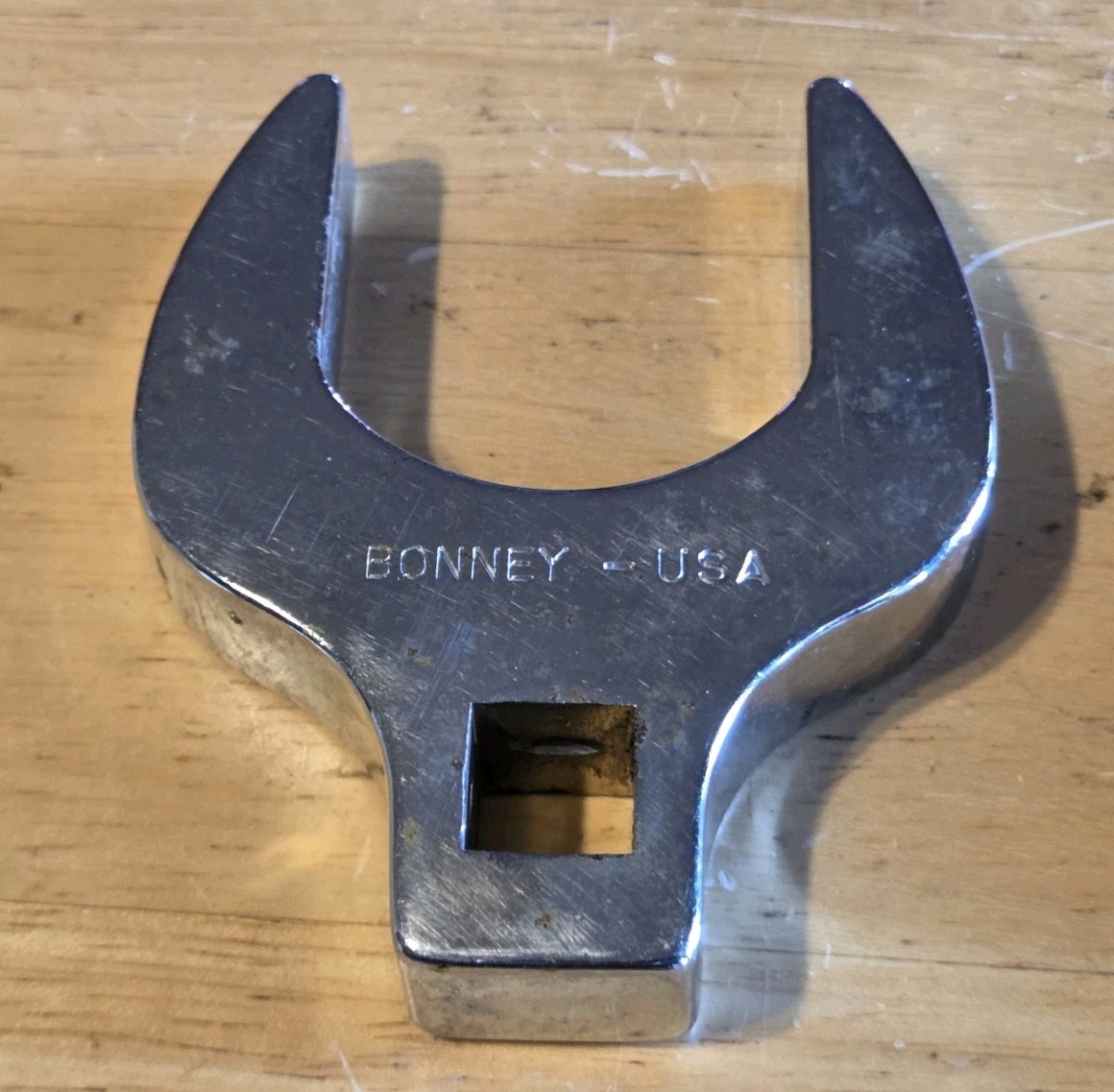 Vintage BONNEY TOOLS 1/2in Drive Crowfoot Wrench AC52 – 1-5/8in MADE IN THE USA