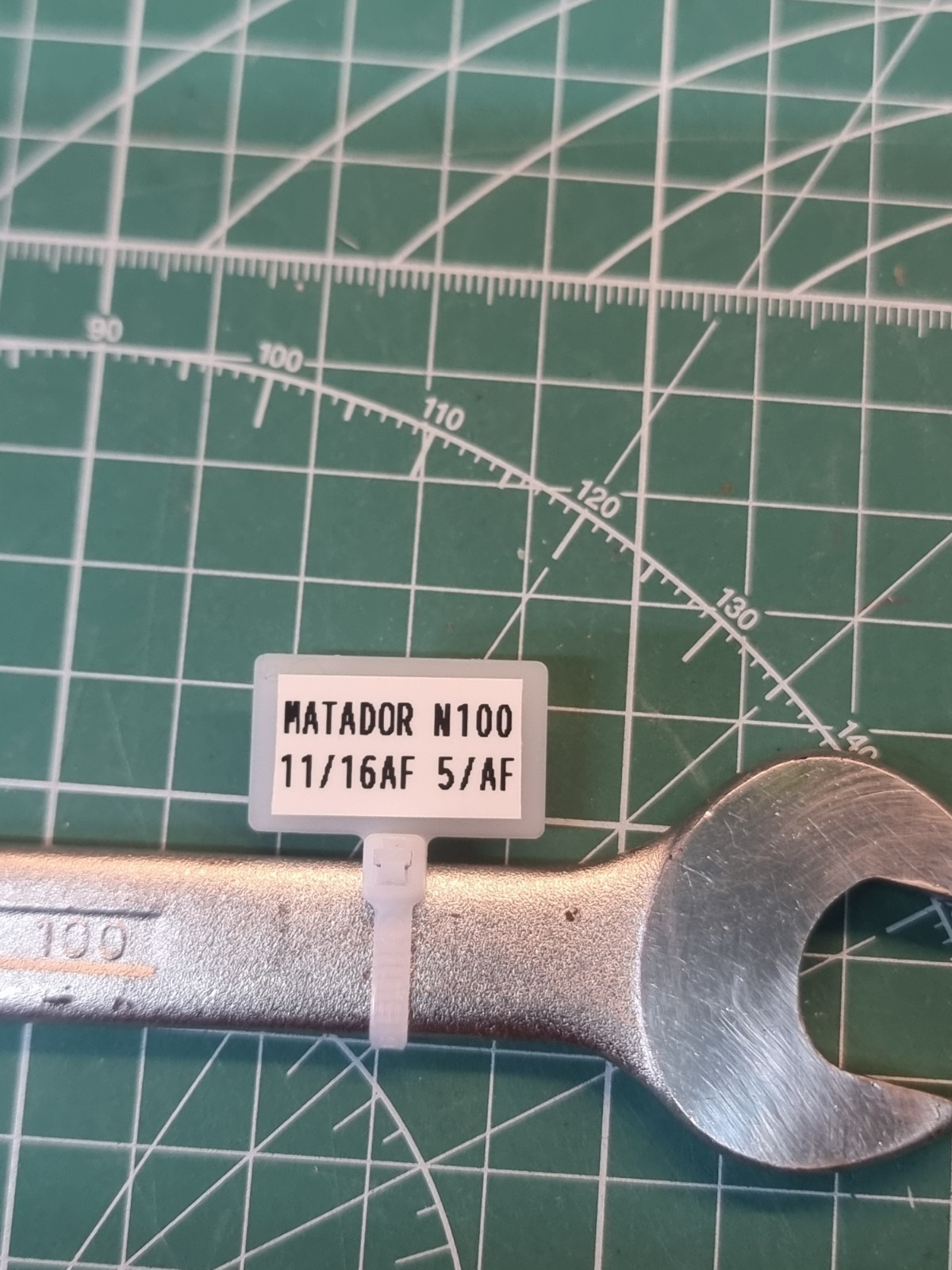 Matador No 100 11/16AF x 5/8AF Spanner. Made in Germany