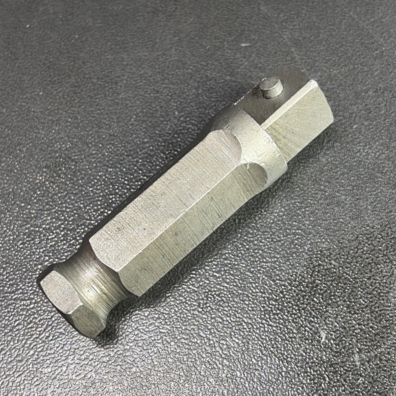 Vtg Snap-on 3/8″ Hex – 3/8″ Square Dr Power Adapter Pinned A3021 USA Owners Mark