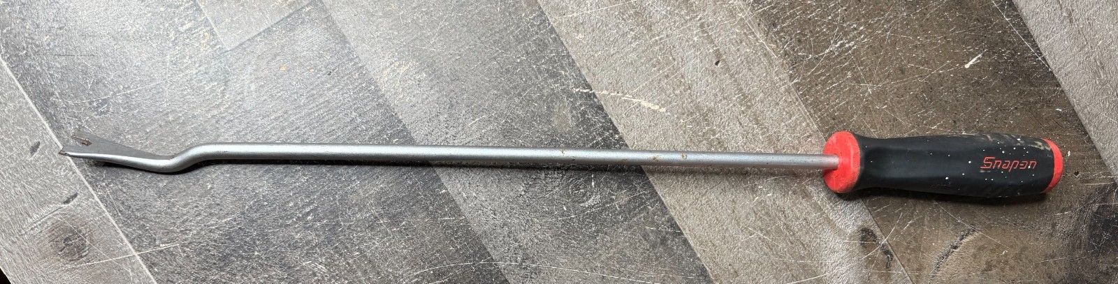 Snap-on ASG137 Long Cotter Pin Puller Angled Tip Red Black Soft Grip Handle USA