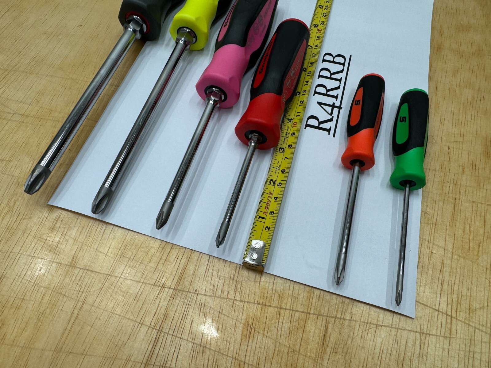 Snap-on Tools USA RARE 6pc COLOR MIX Soft Grip ALL PHILLIPS Screwdriver Lot Set