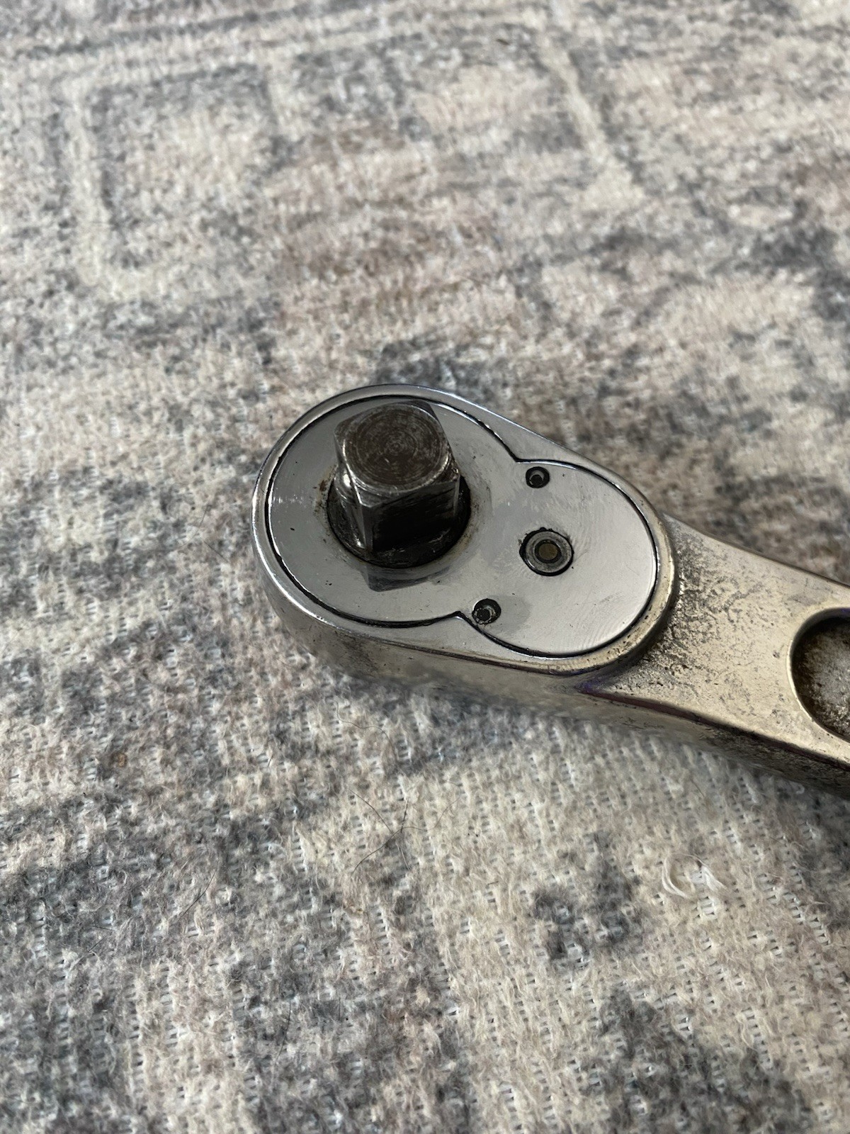 Vintage Snap-On Ratchet Socket Wrench 1/2 Drive 71M & 1/2-5/16 Adapter HD1 Combo