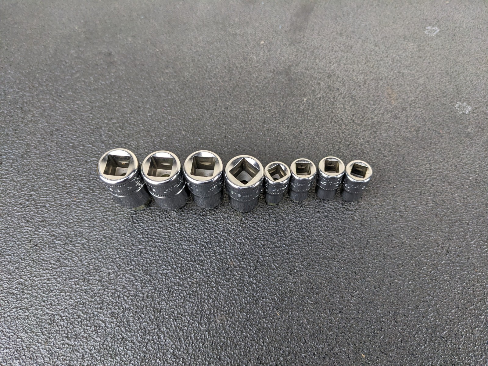 #bp503 Snap-on 1/4″ 3/8″ Drives Stubby Metric Hex Socket driver Set 208EFTAMXSY