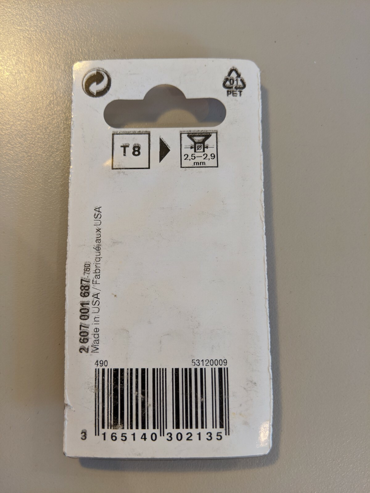 BOSCH T8 MAXgrip Torx Screwdriver Bits x 3 23mm long, 1/4″ 2607001687 9Available
