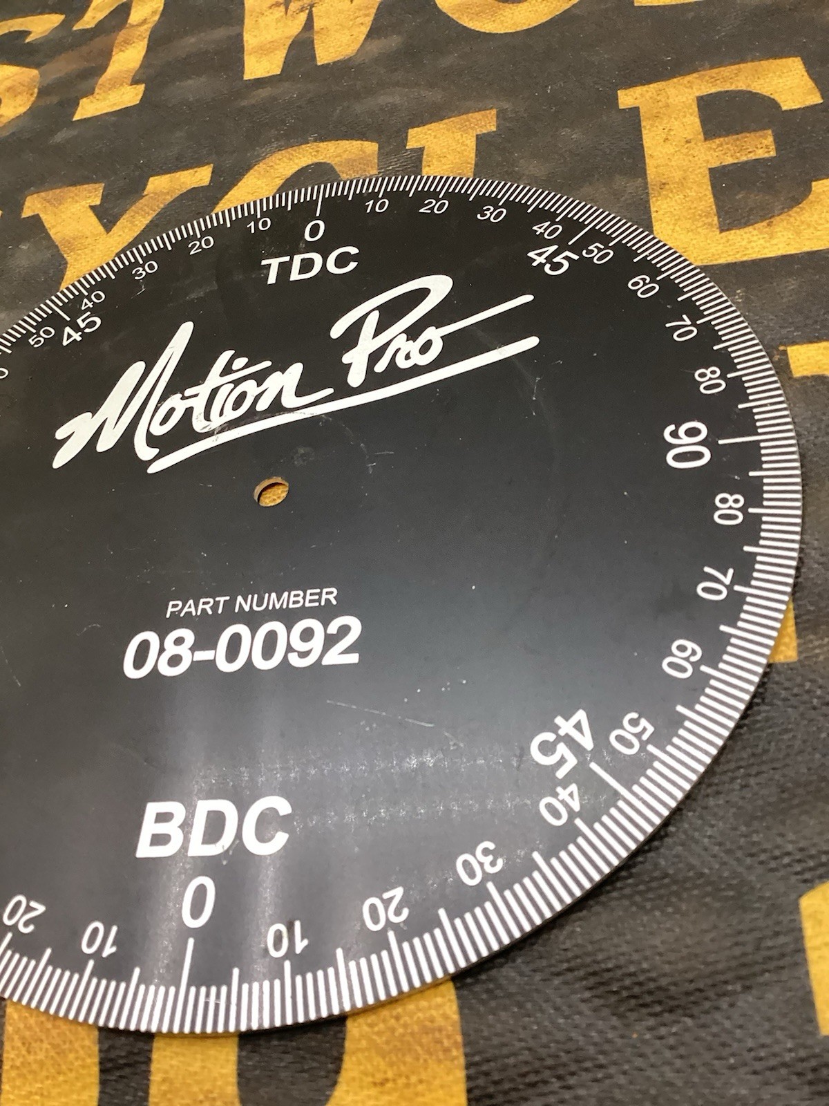 MOTION PRO 08-0092 DEGREE WHEEL BLACK TIMING TOOL ENGINE CAMSAHFT BUILD TUNING