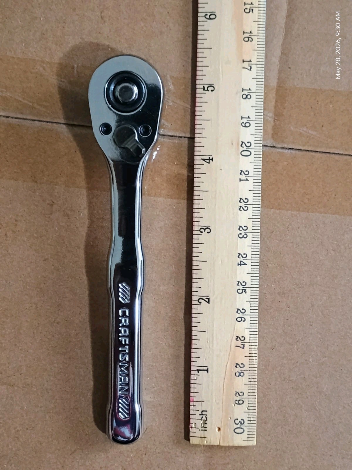 CRAFTSMAN Quick Release Low Profile 1/4″ Inch Drive Ratchet and 3″ Extension