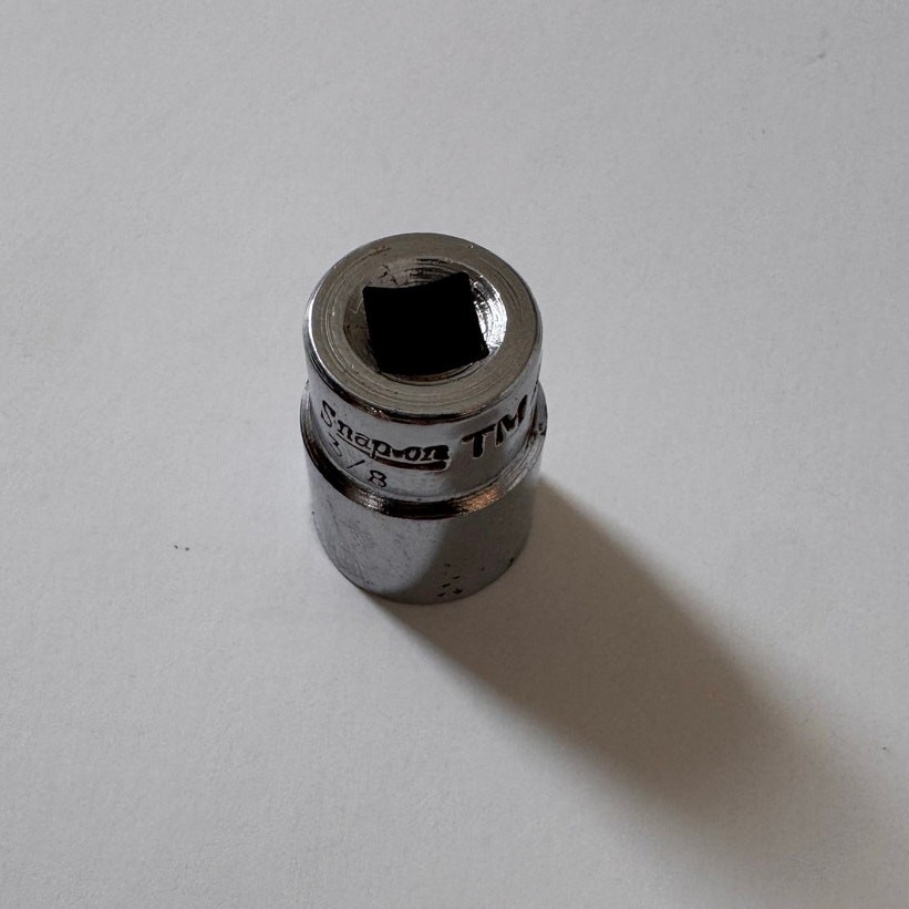 Vtg Snap On Tools TM412 3/8″ Drive Double Square 8pt Socket