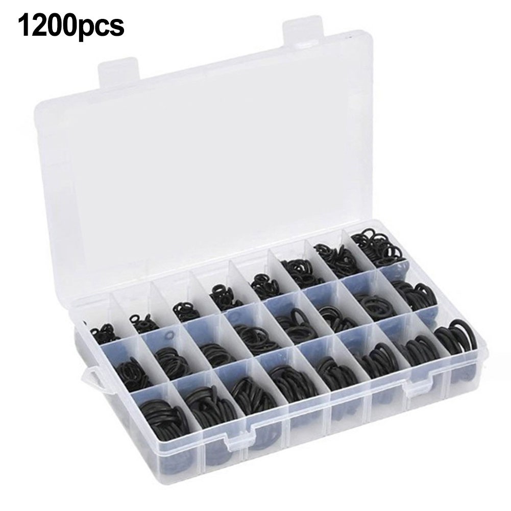 Rubber O Rings Kit 1200pcs with Multiple Sizes for Plumbing and Auto Repair