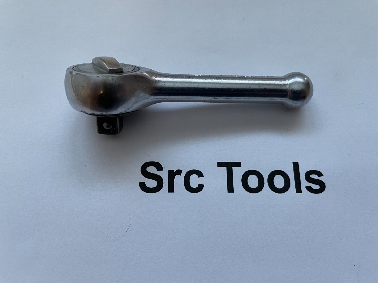 TrueCraft Tools 3/8″ Drive Chrome 4″ Stubby Ratchet 30135