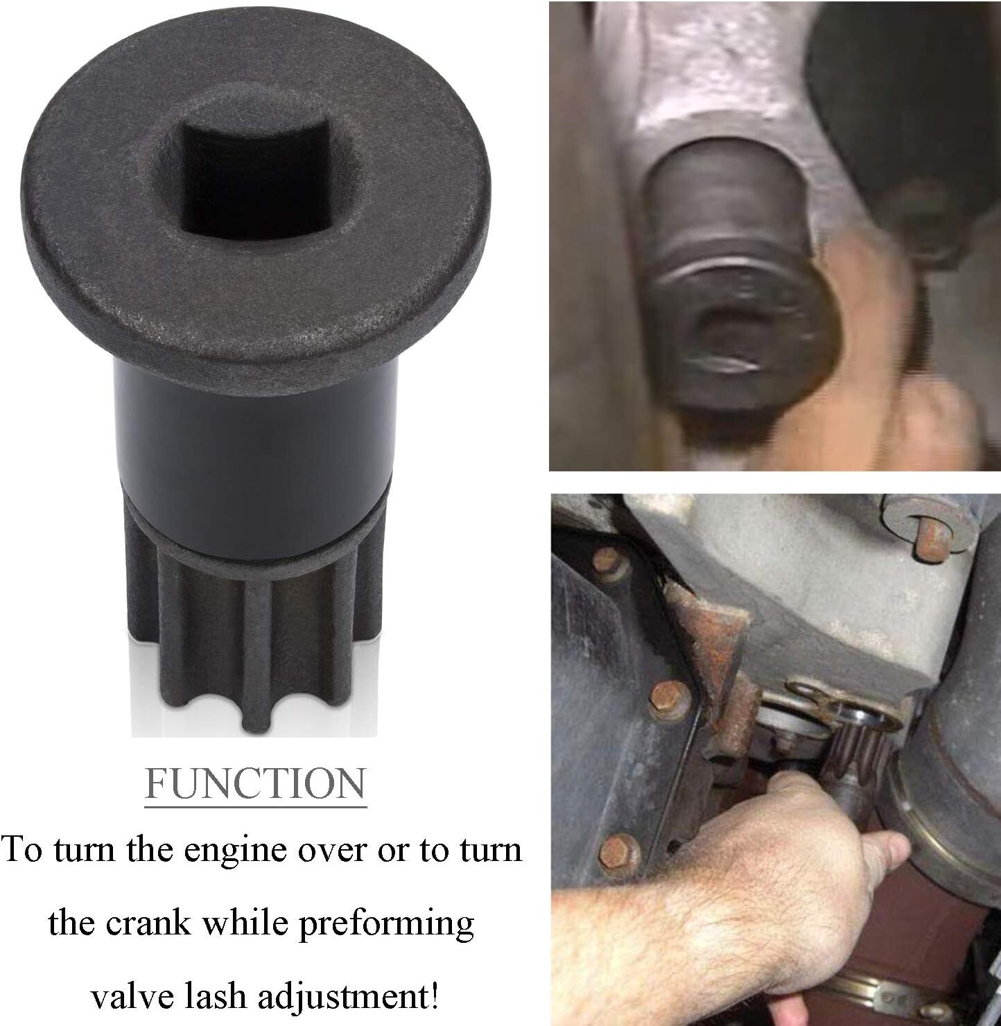 Cummins Engine Barring Tool Injection Pump Gear Puller Lock Nut Wrench Fit Dodge
