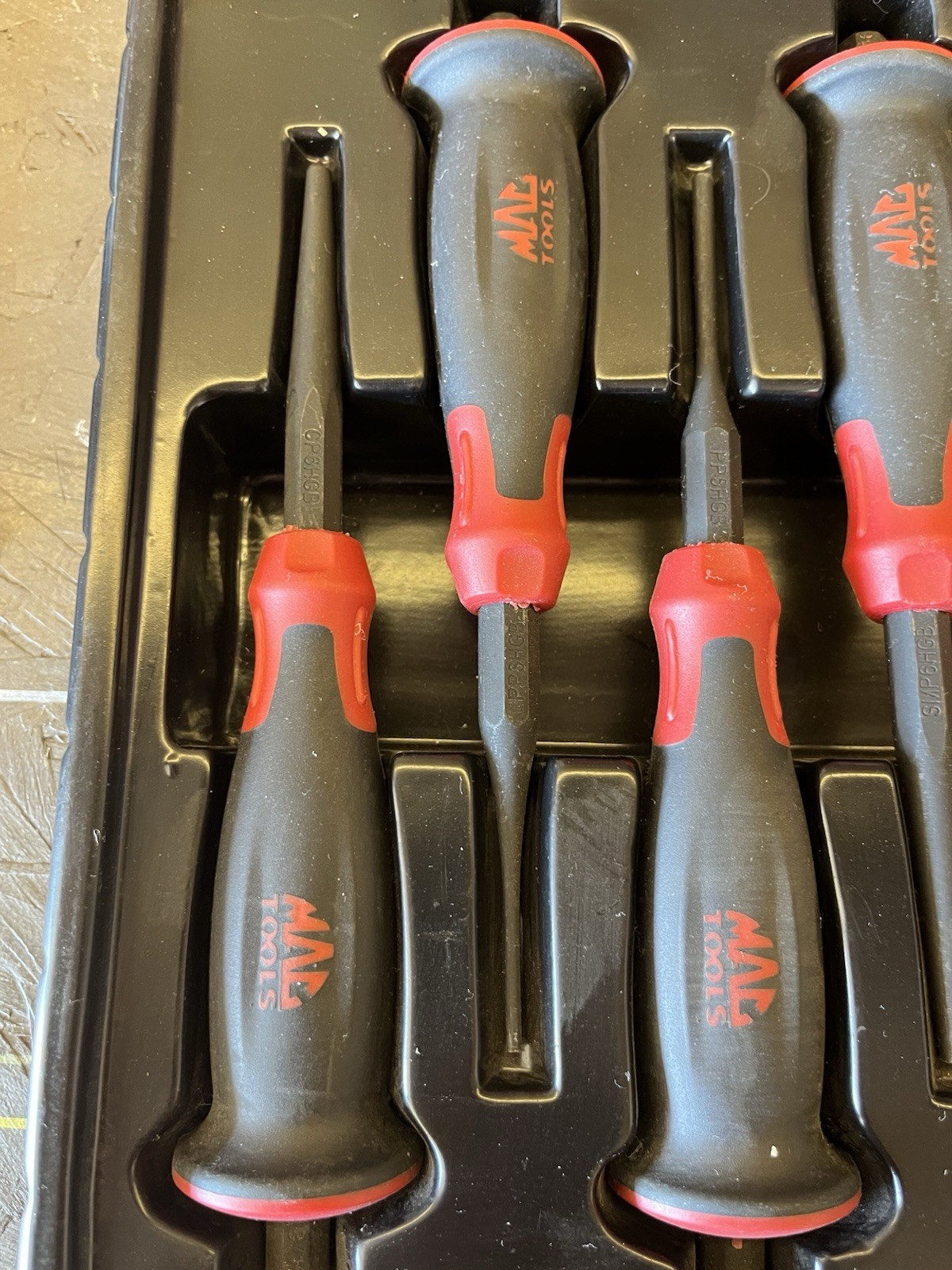 Mac Tools Soft Grip 10pc Punch and Chisel Set