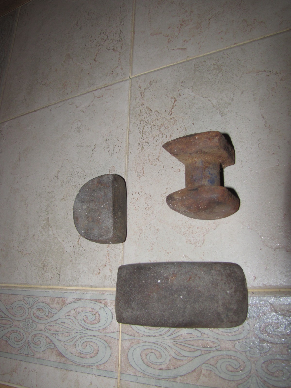 Vtg. LOT 3 metal Auto Body/blacksmith Tool Anvil,comma, heel lot