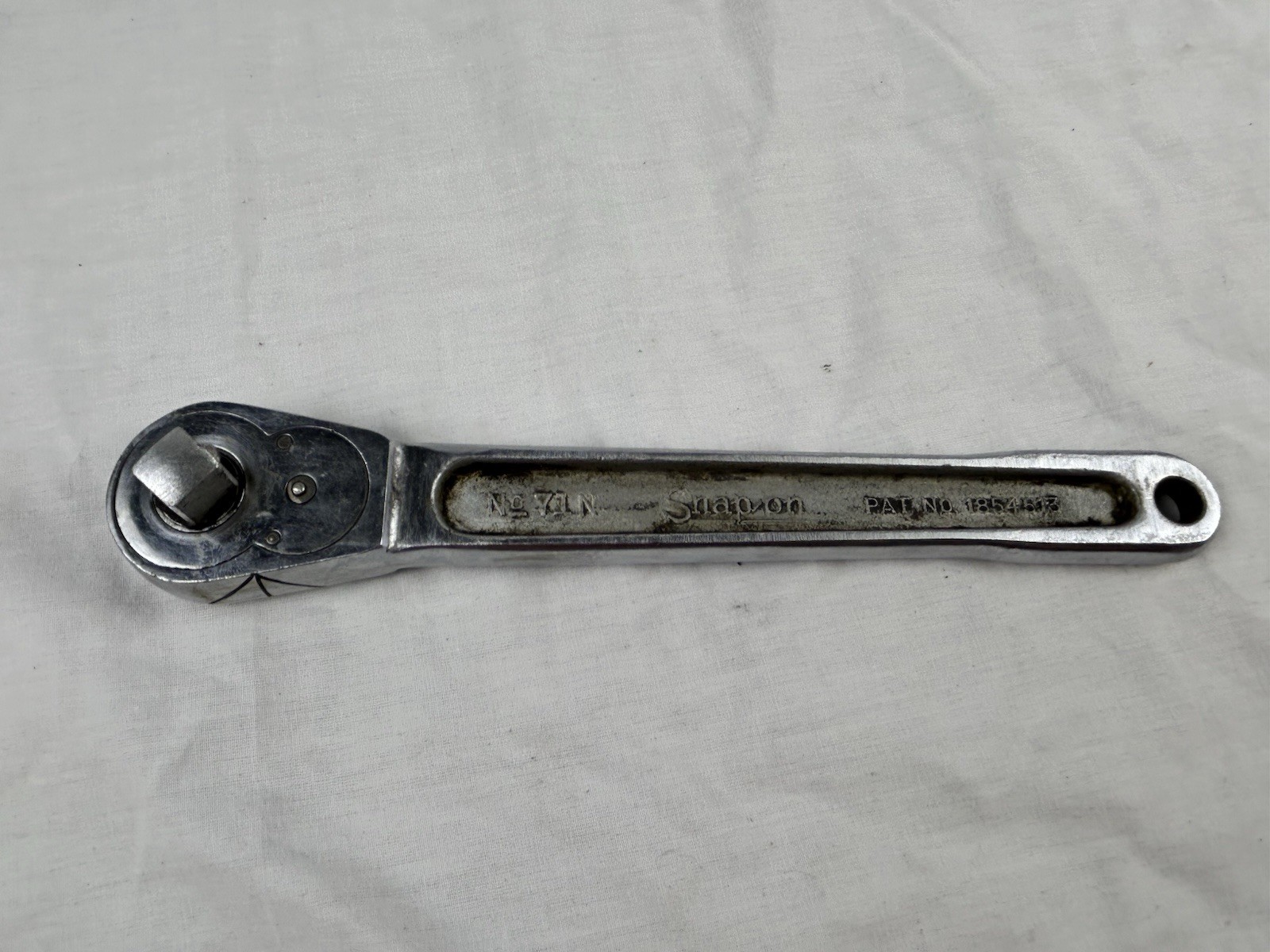 SNAP-ON RARE US GOV’T 1945 G RATCHET NO. 71 N 1/2″ DRIVE SNAP ON