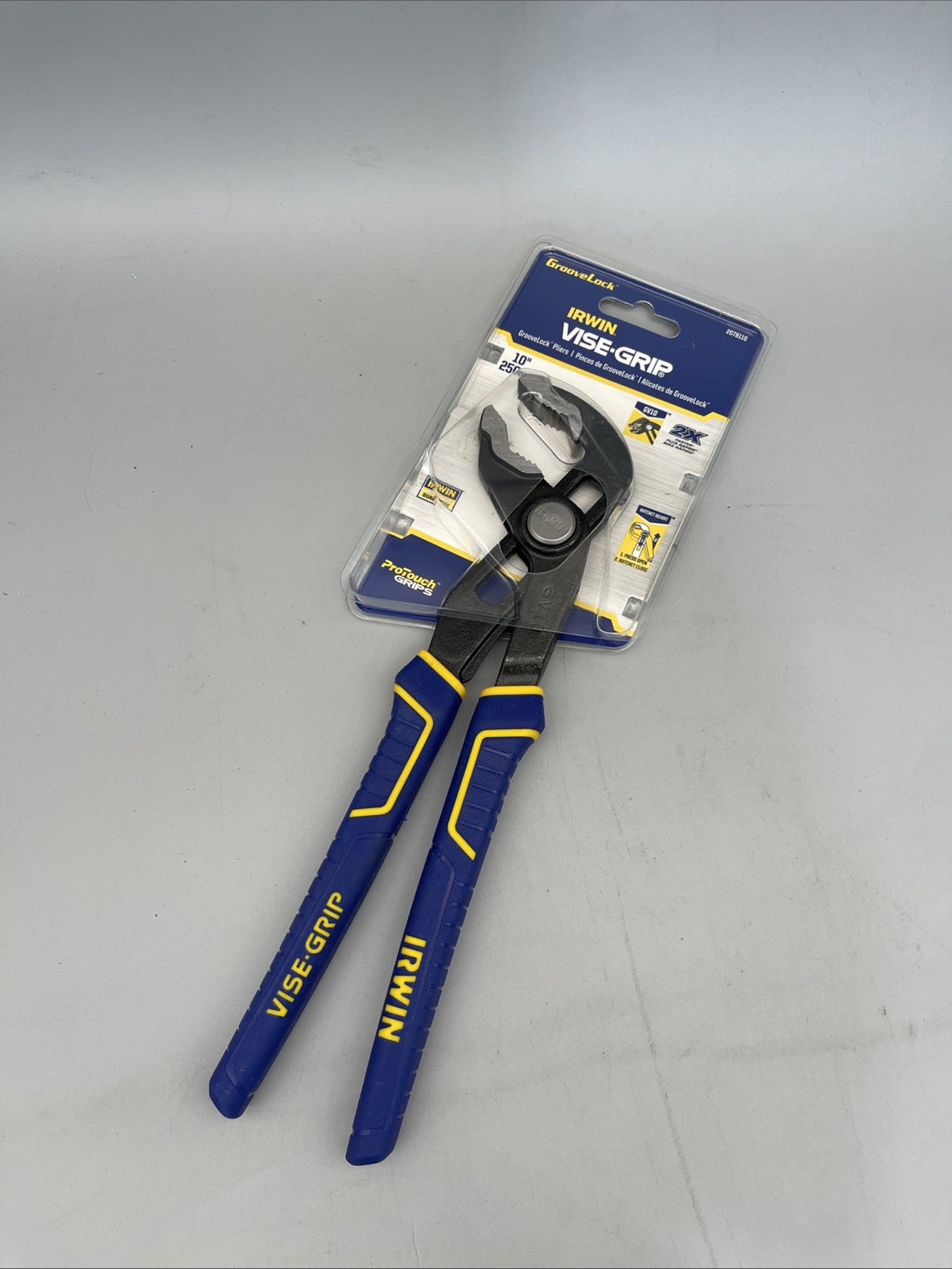 Irwin Industrial 2078110 GrooveLock 10″ V Jaw Pliers Brand New