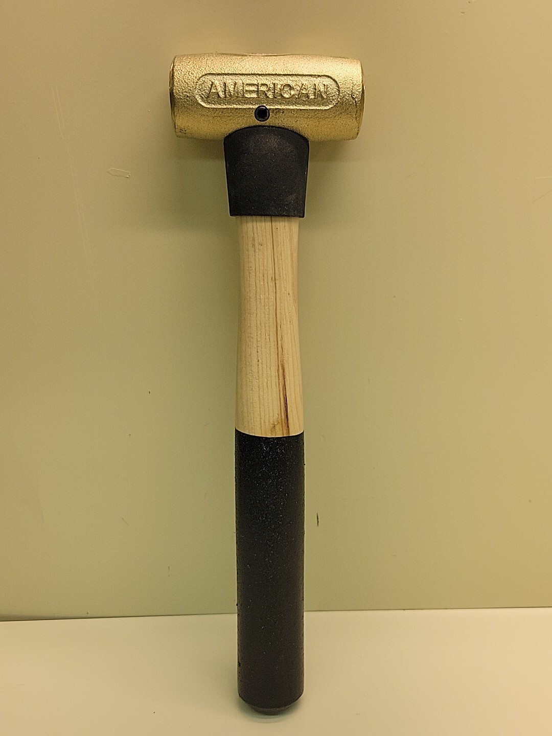 1 Lb Brass Hammer Hickory Handle 1 Pound Brass New Old Stock