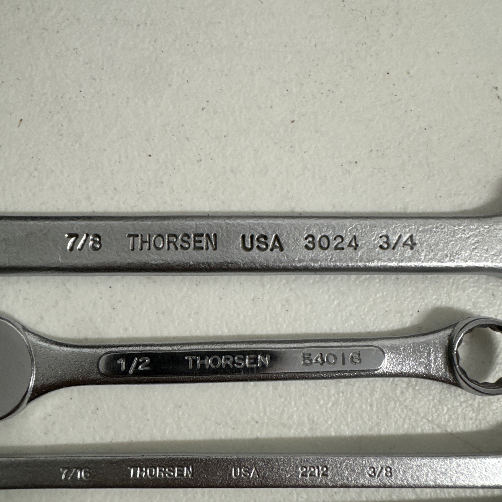 Thorsen USA Combination Wrench Lot Mixed 9 7/8 7/16 1/2 9/32 3/8