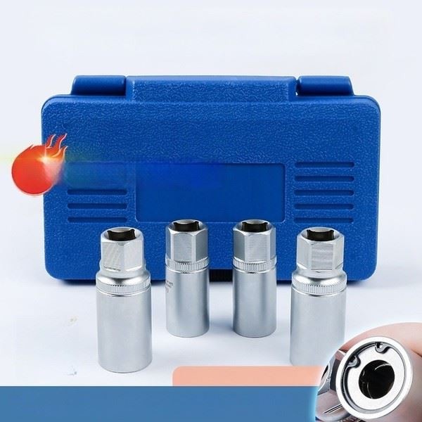Garage Repair Bolt Extractor Set Chromium Vanadium Steel Portable Storage Case