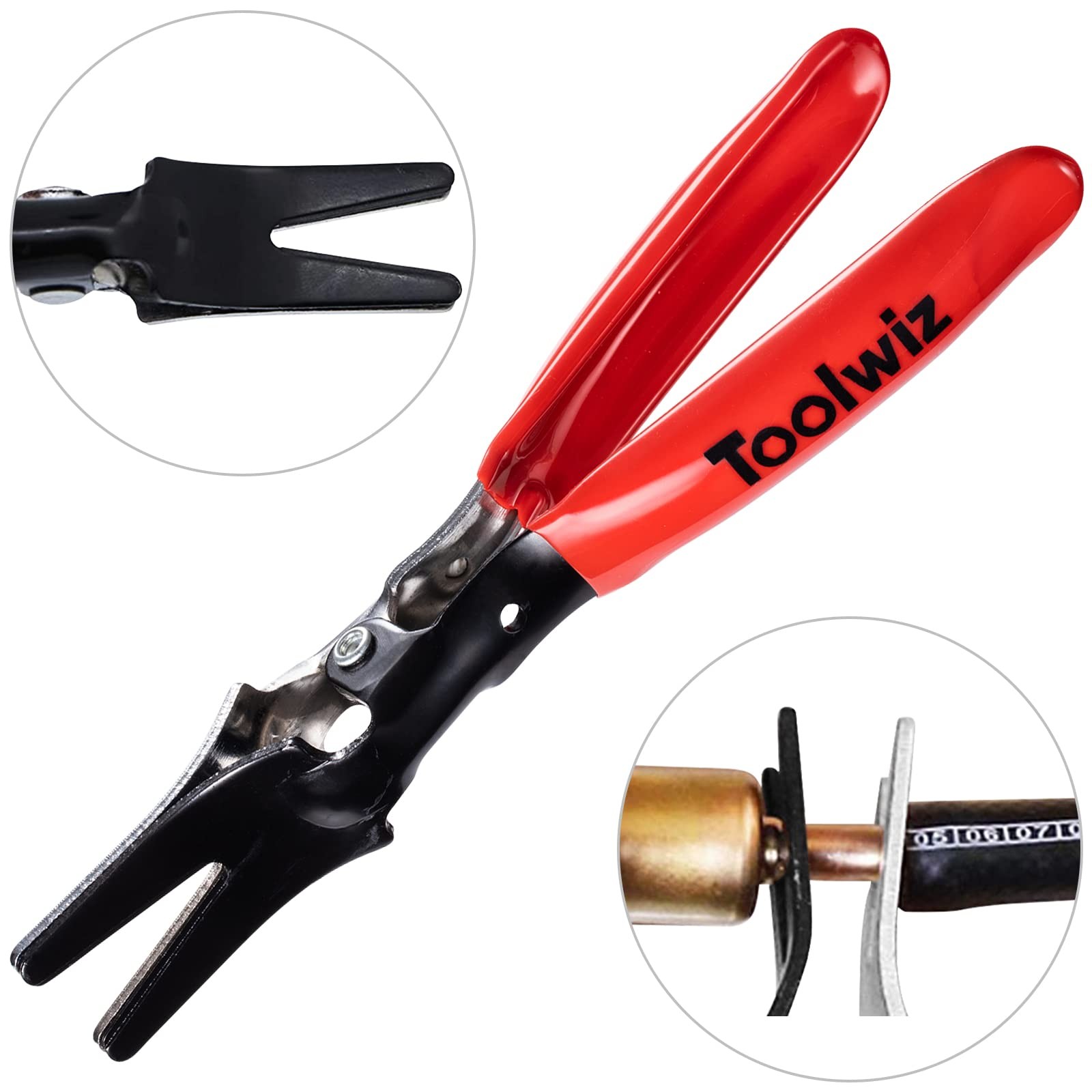 Toolwiz Automobile Hose Removal Pliers, Auto Fuel, Vacuum Line Tube Hose Remover