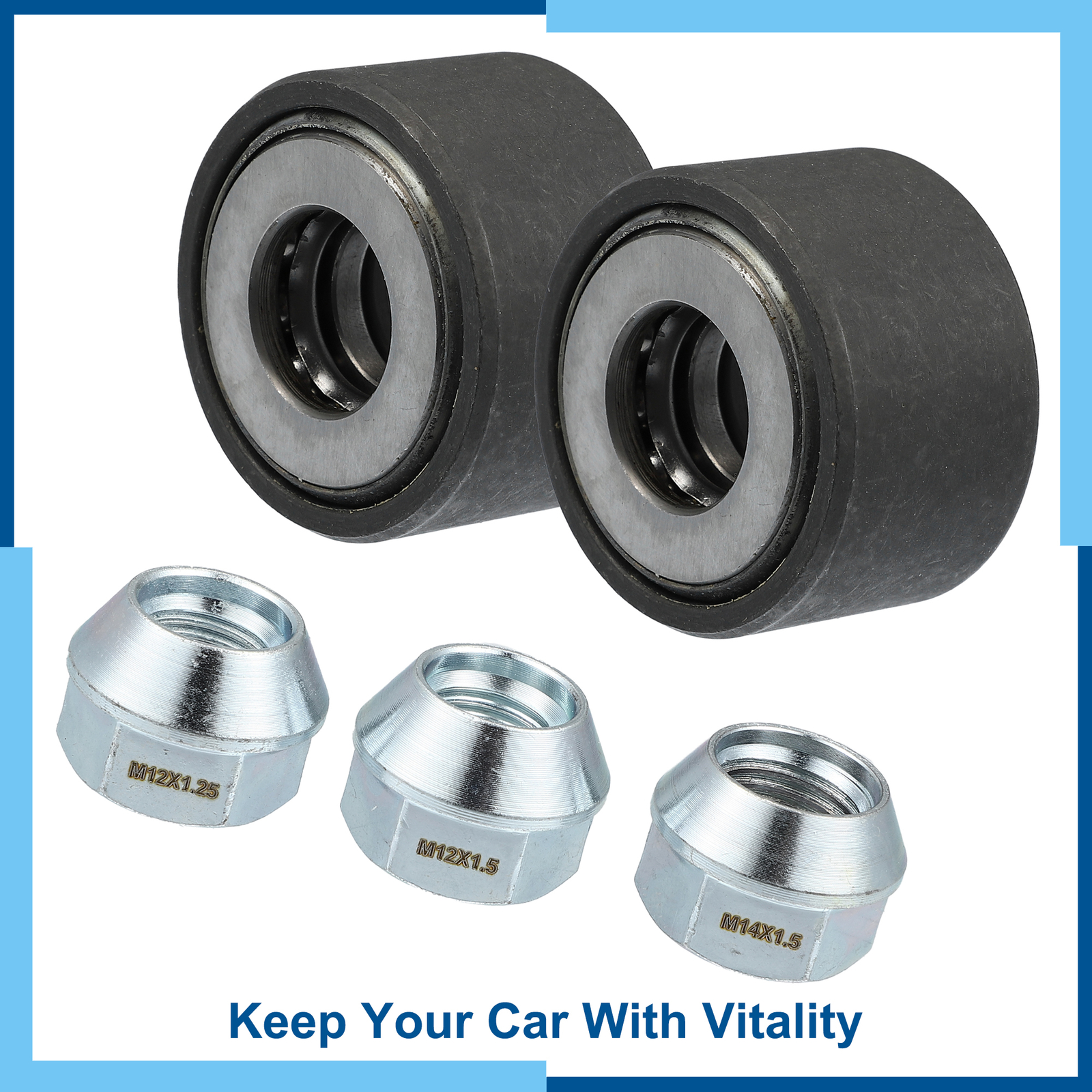 Universal Pack (2) Wheel Stud Installer Tool with 3/4″ Hex Wheel Lug Nuts