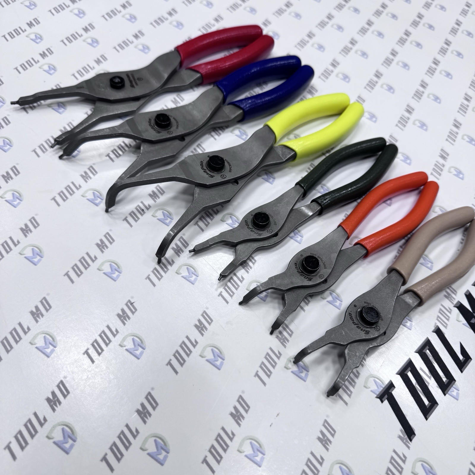 Snap-on Tools USA Multi-Color Snap Ring Plier Set w/GREY Organizer SRPCR1200DTFG