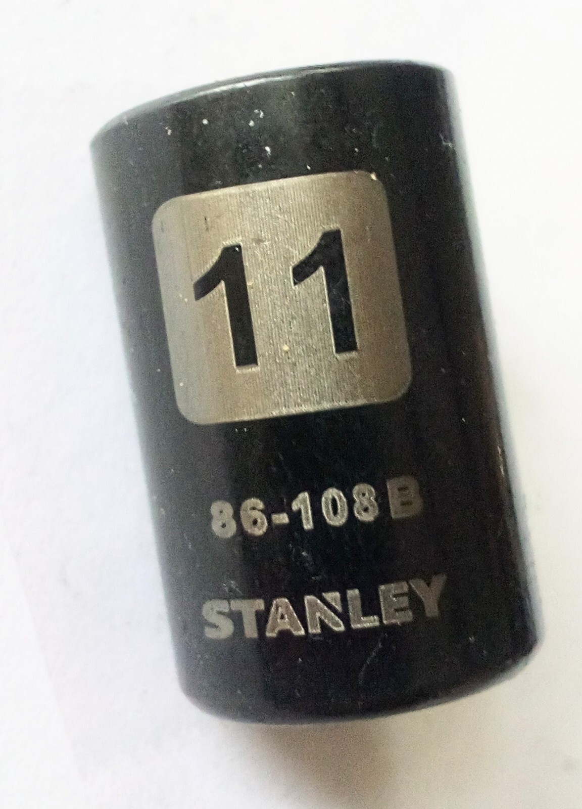 Stanley 11 mm x 1/4″  Standard Socket 86-108B Black Chrome 6 Pt Free Shipping