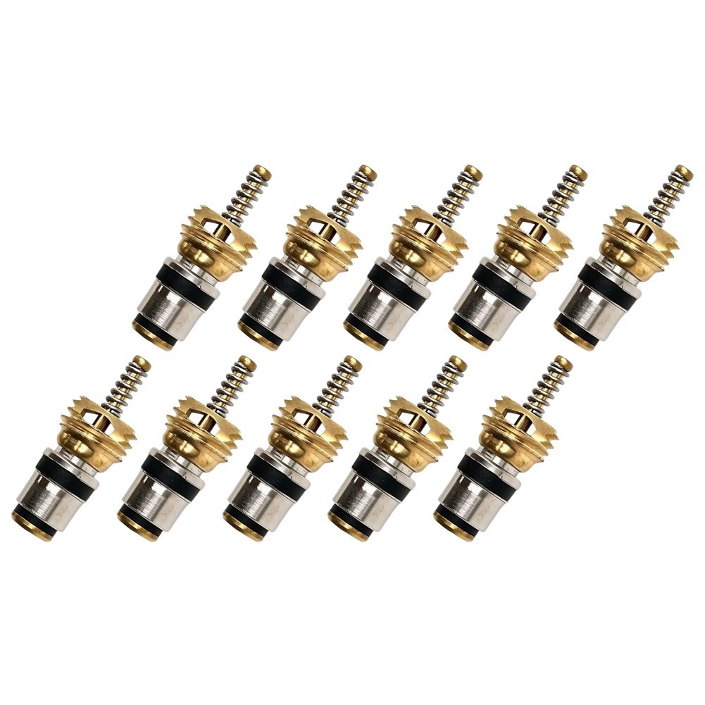 R134a Automotive AC Valve Cores Set of 10 for High and Low Pressure Systems