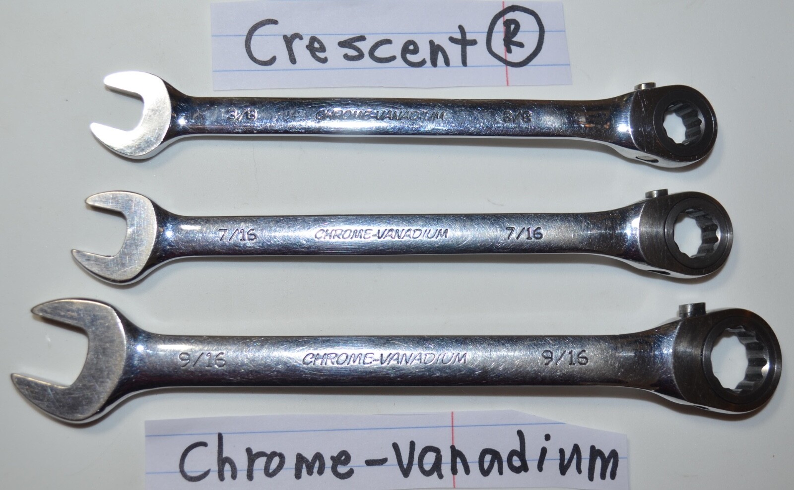 Combination Ratchet Wrenches 7 Pre-owned