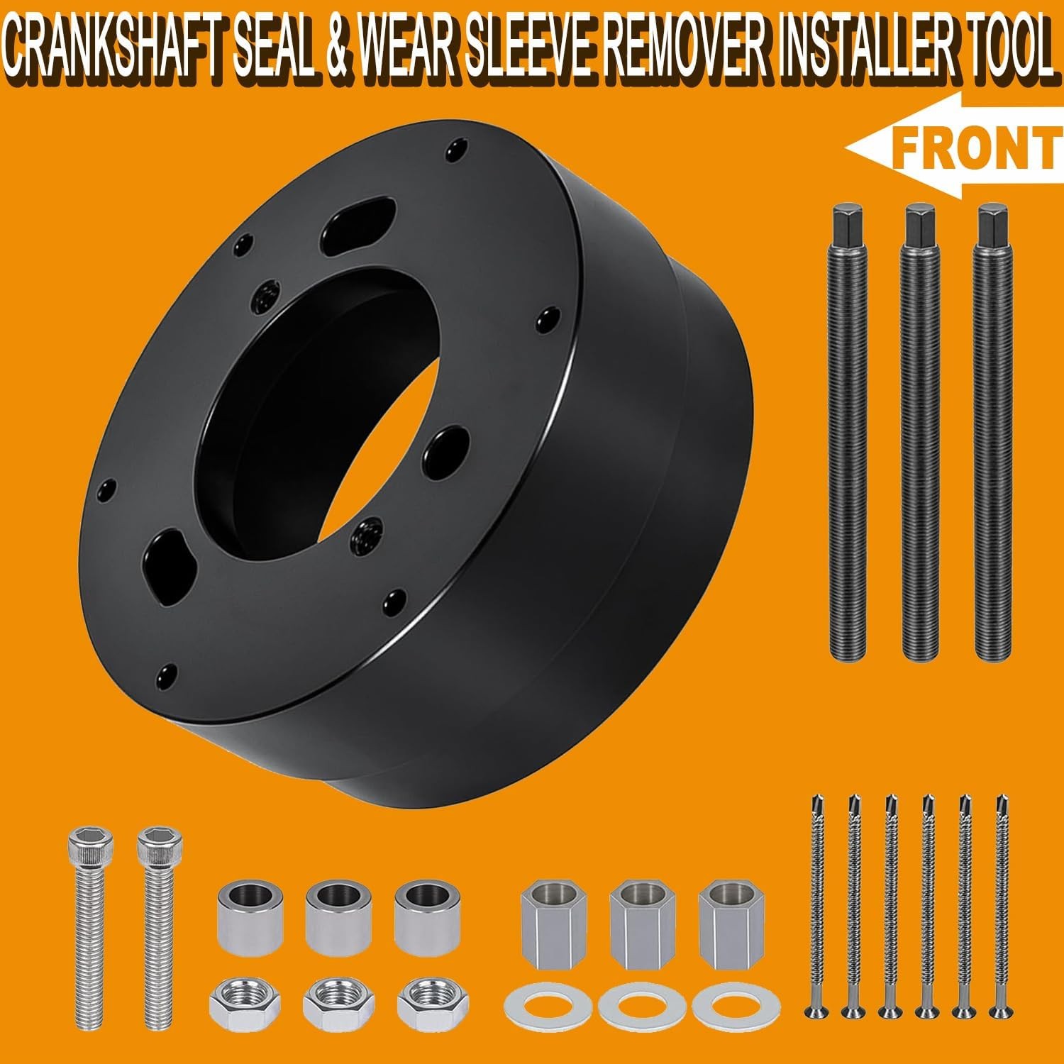 For Cummins ISX QSX ISX15 Front Crankshaft Seal Remover & Installer Tool Set