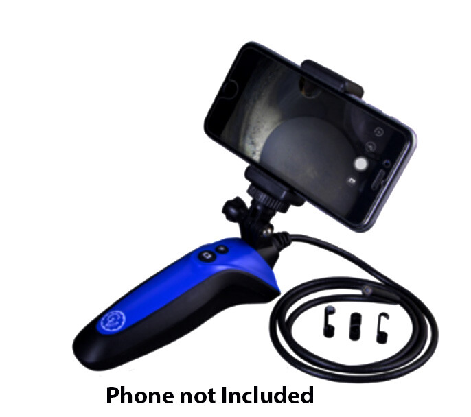 CAL-VAN 85 Pistol Grip WiFi Borescope Camera with Cell Phone Mount 720P