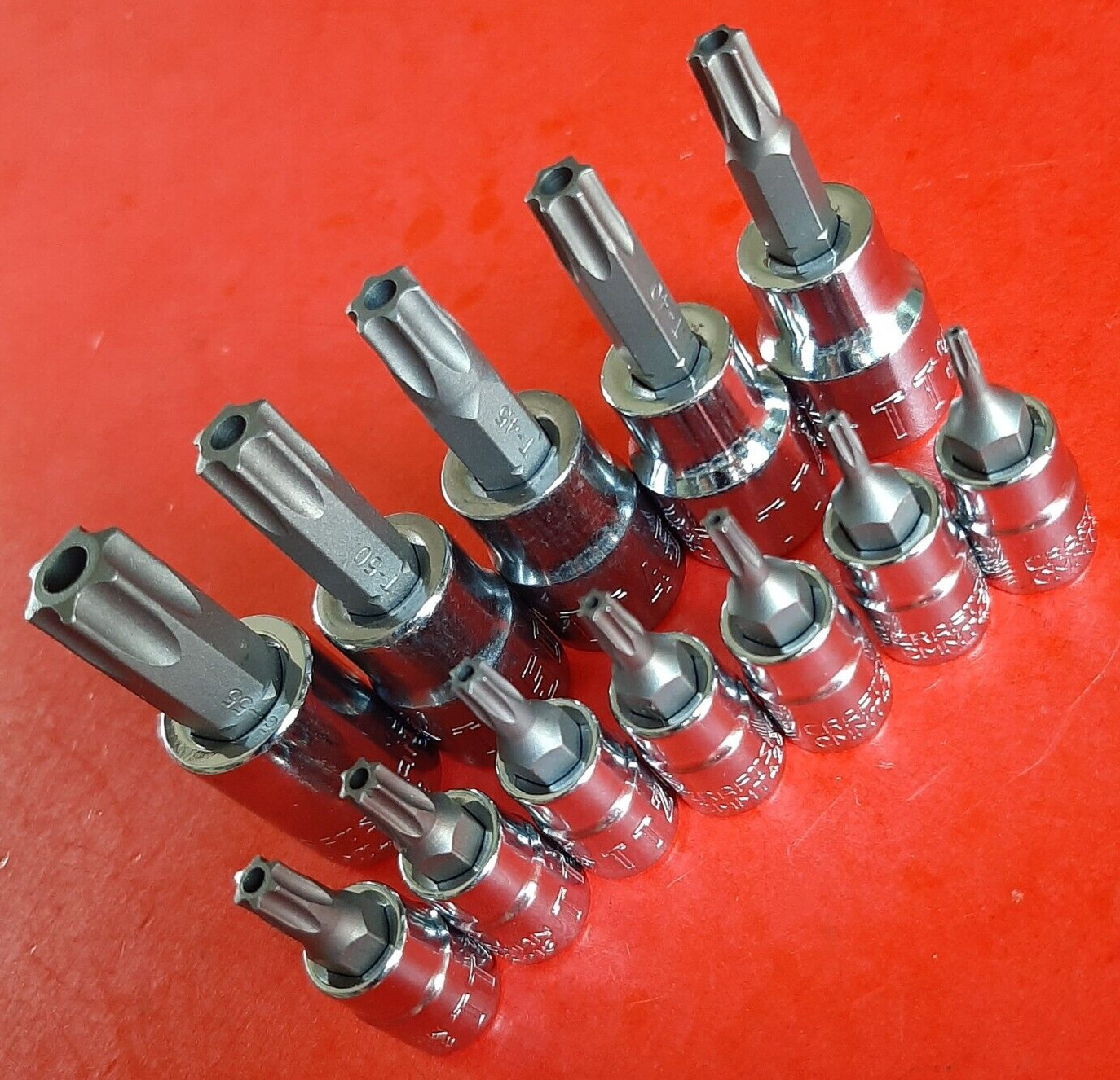 NEW CRAFTSMAN 12 Piece 1/4 & 3/8″ Drive Tamperproof Torx Bit Driver Socket Set