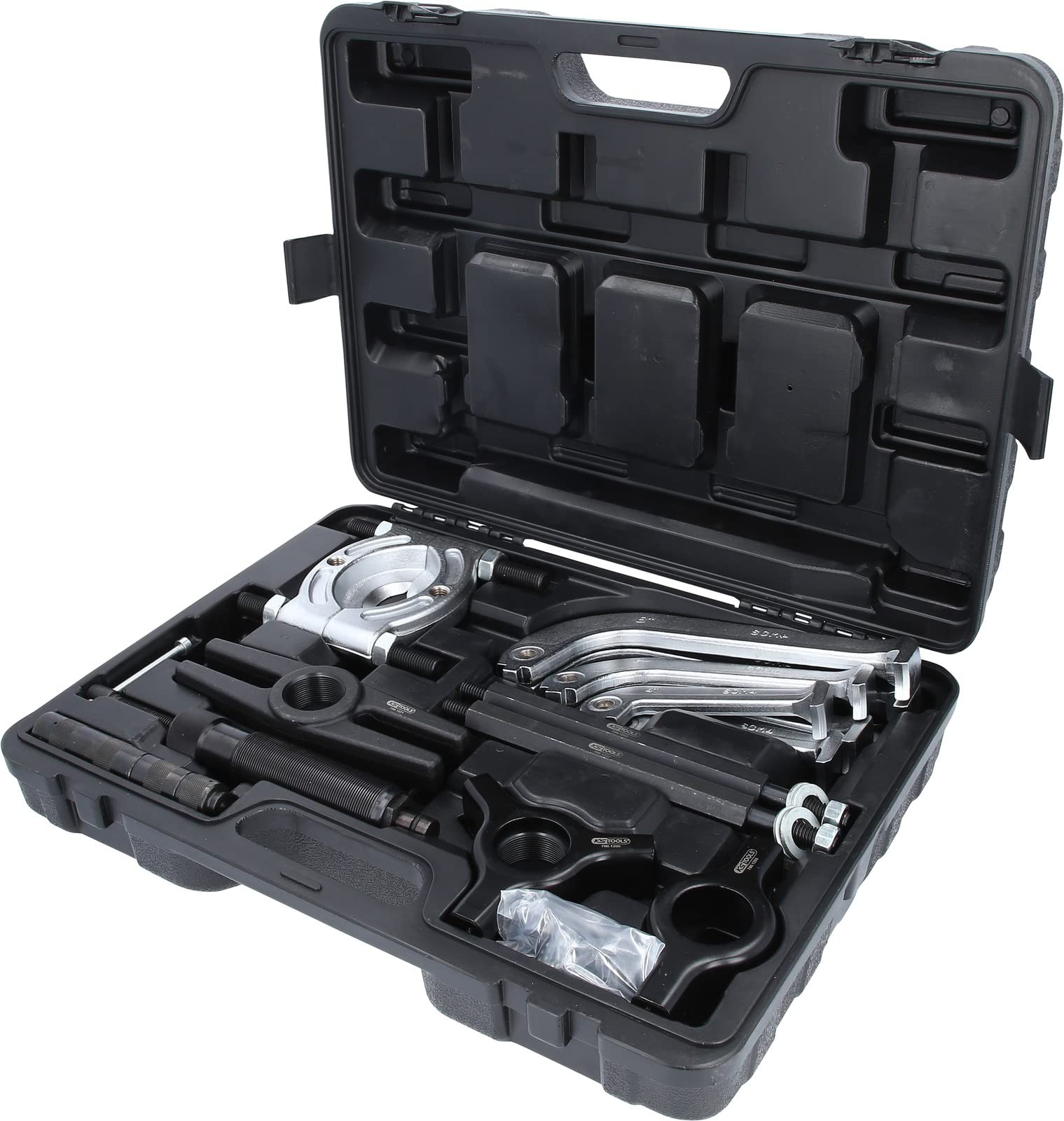 700.1200 hydraulic puller set 2 arm and 3 arm, 22 pieces