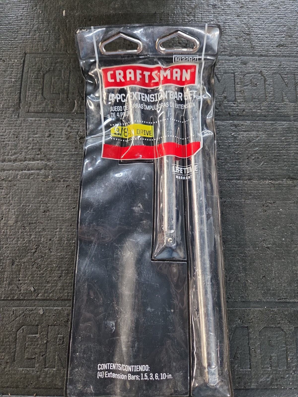 Craftsman 4-Piece 3/8-in Extension Bar Set 9-43282 | FREE SHIPPING!!