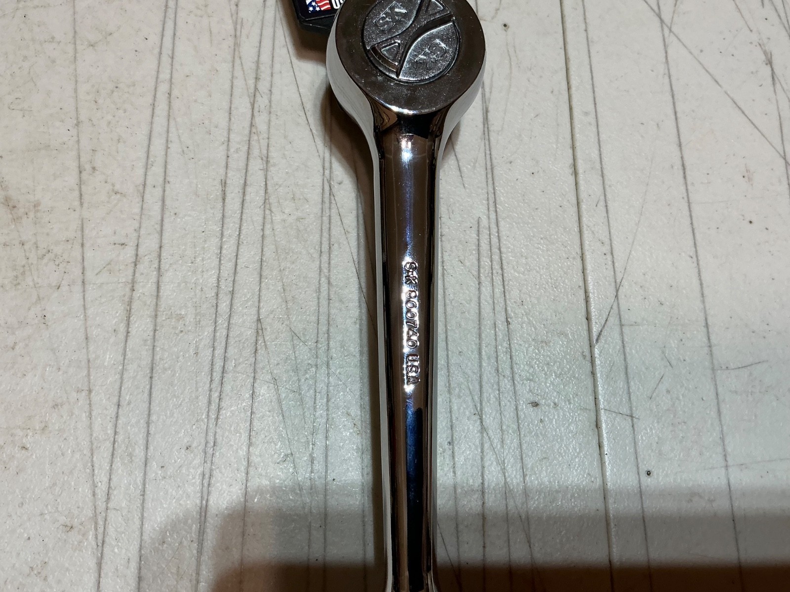 NOS S-K 1/2″ ratchet Pro Grade made in USA 800740 handle is 10”