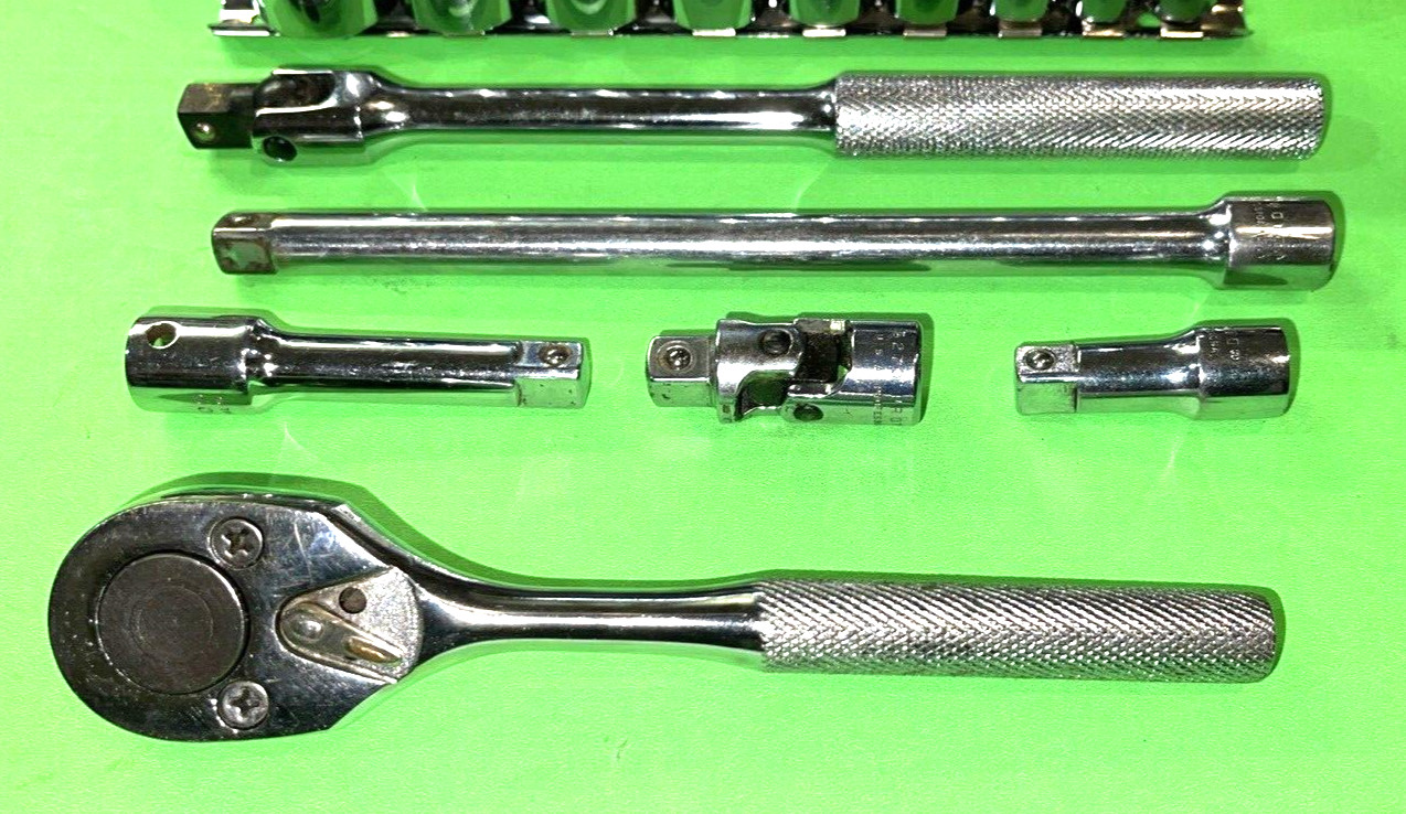 PROTO TOOLS 15 PIECE 3/8 DRIVE SAE. GENERAL SERVICE 12-POINT DEEP SOCKET SET