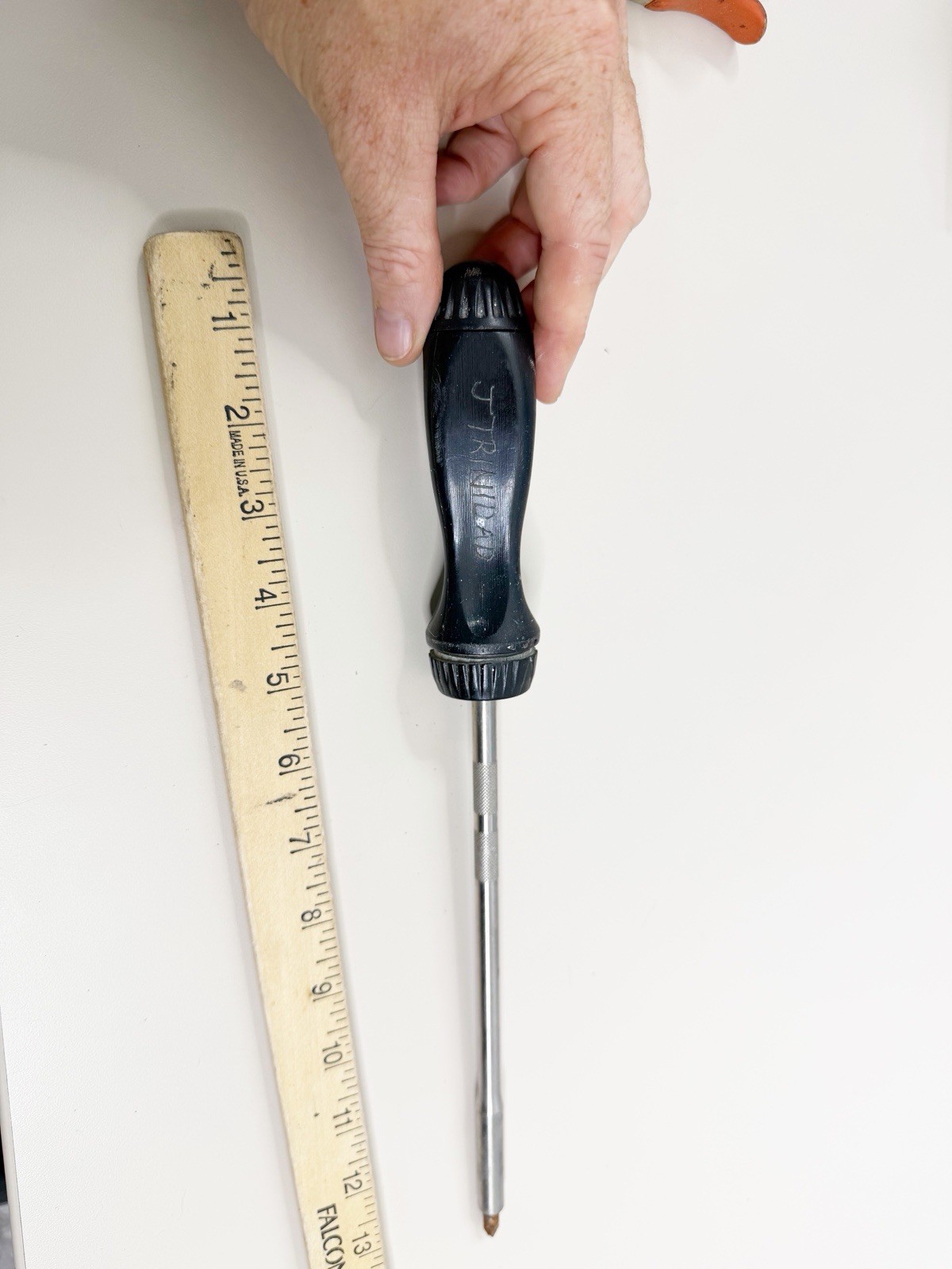 SNAP ON SSDMR8A 12-15/16″ Ratcheting Magnetic Long Black Screwdriver USA GUC