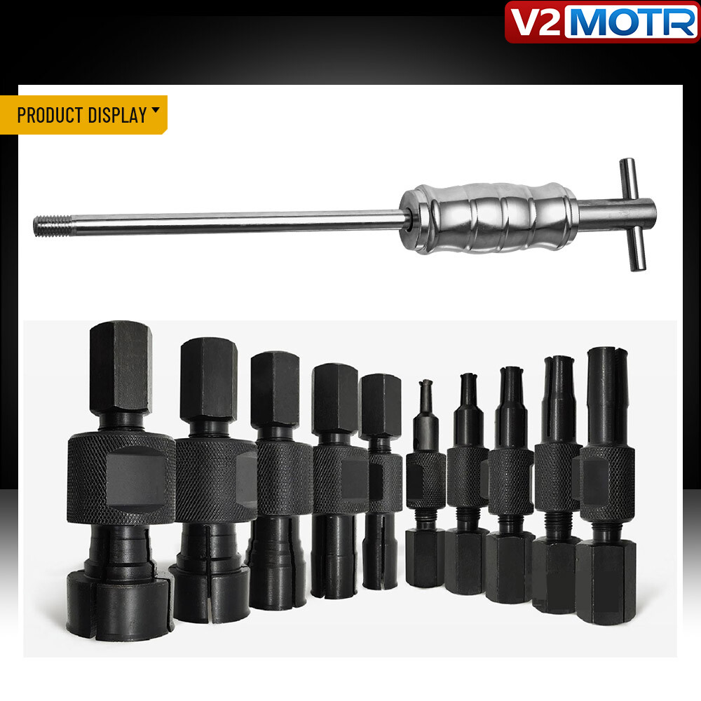 9pc Inner Bearing Puller Set Slide Hammer Internal Blind Hole Remover Tool Kit