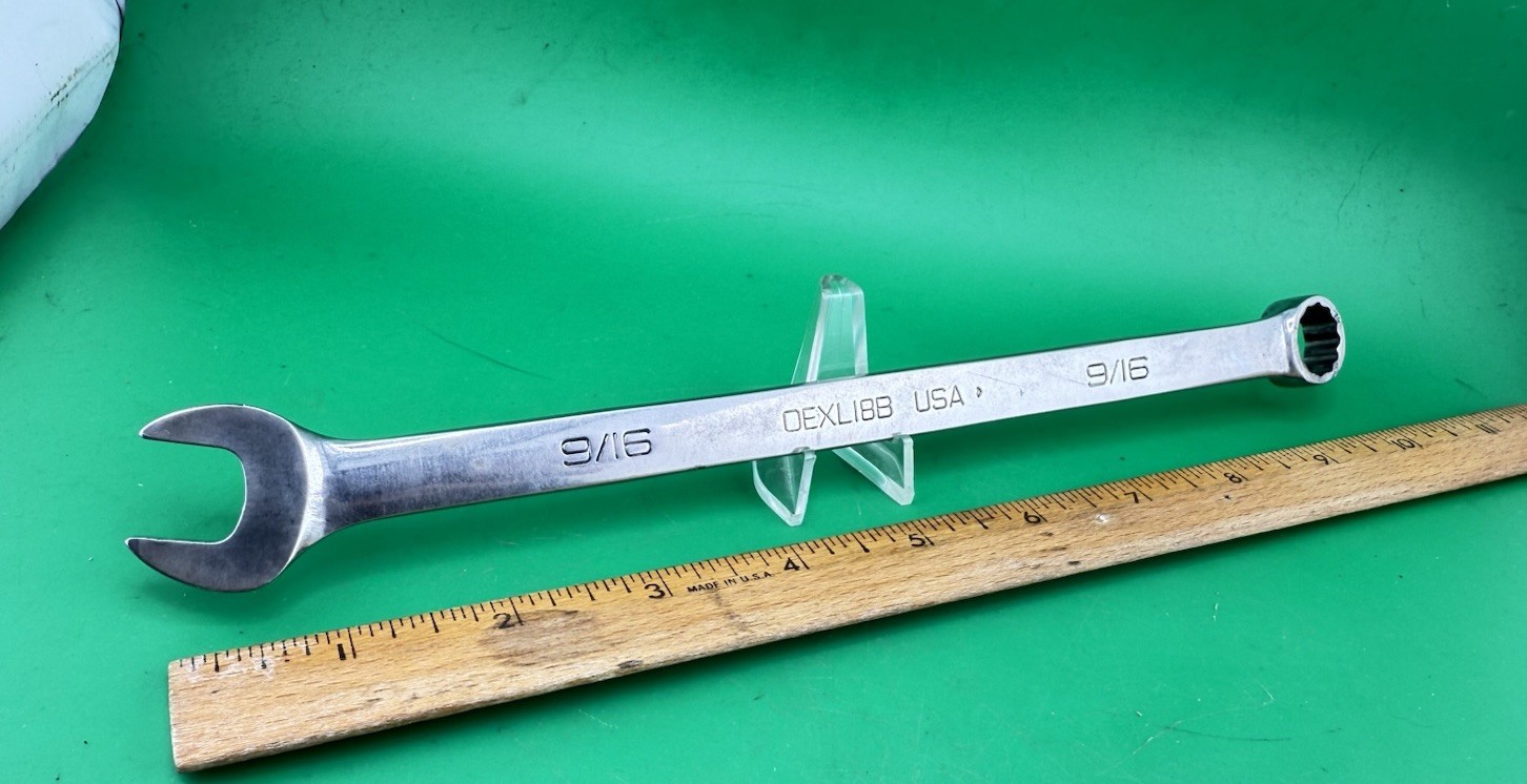 OEXL18B Snap on 9/16″ SAE Extra Long 12 Point Combination Wrench OEXL18B USA !!!