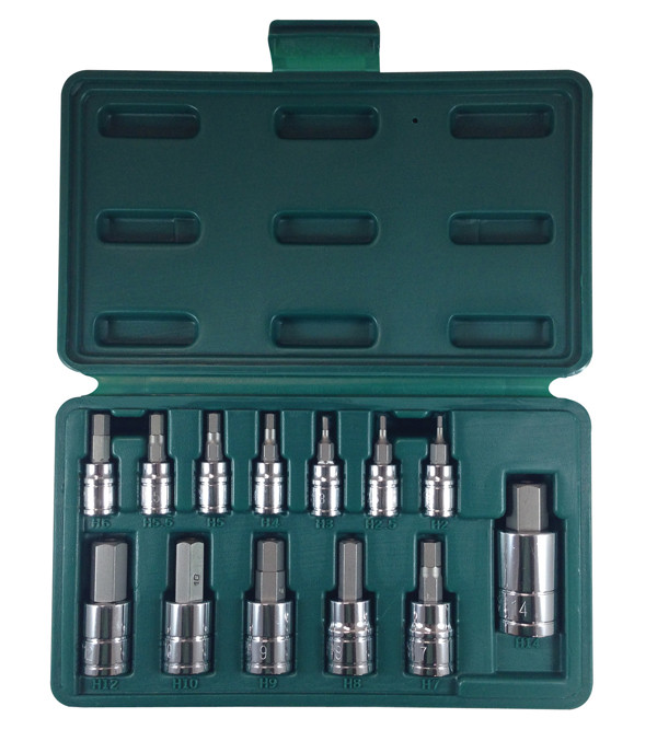 ATD 13 Pc. Tamper-Resistant Metric HEX Bit Socket Set #13795