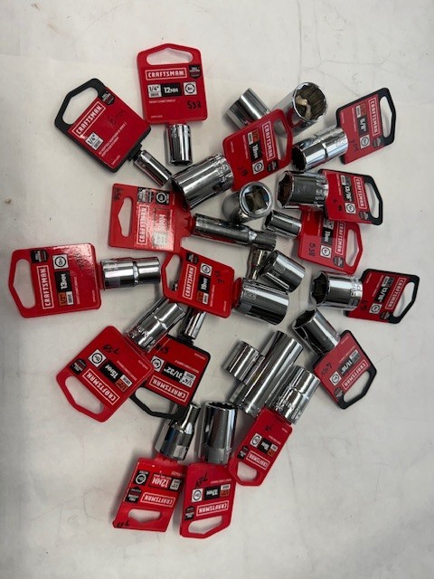 Craftsman Sockets Many Drive & Socket Sizes in SAE (You Choose)