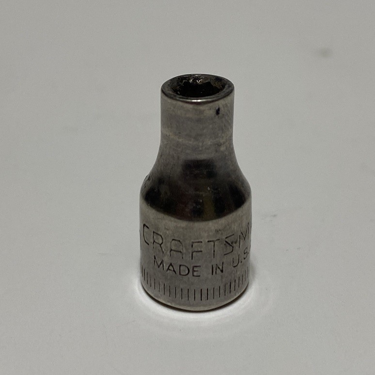Craftsman USA 4 MM 6 Point 1/4″ Drive Shallow Socket Inverted G2 Series 43505