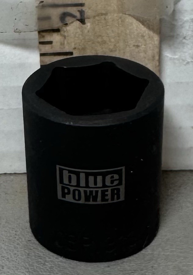 Blue Power by Cornwell CBP1313M 22MM 1/2” drive 6 point impact socket